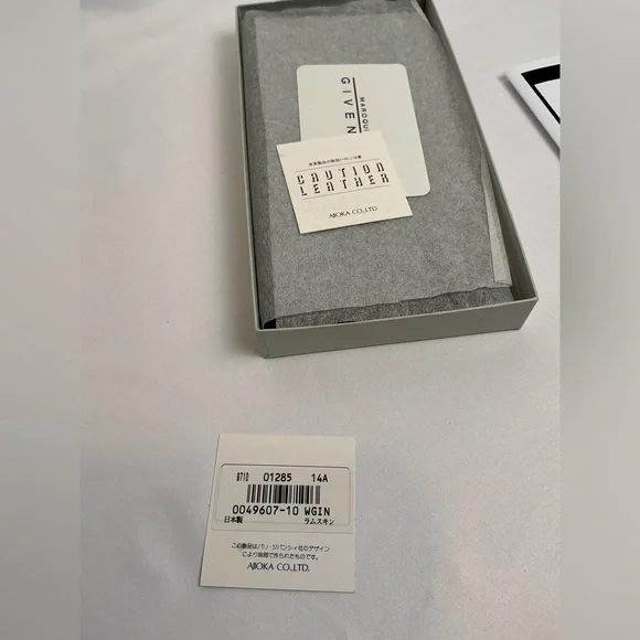 New Givenchy Black Lambskin Leather Long Wallet with Box, Tags & COA
